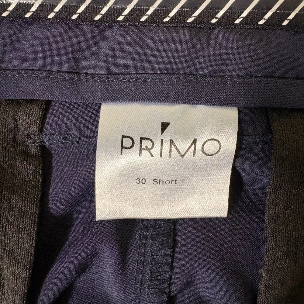 Primo Golf Mens Navy Blue Performance Jogger Pants 30 Short Tapered Ankle Zip